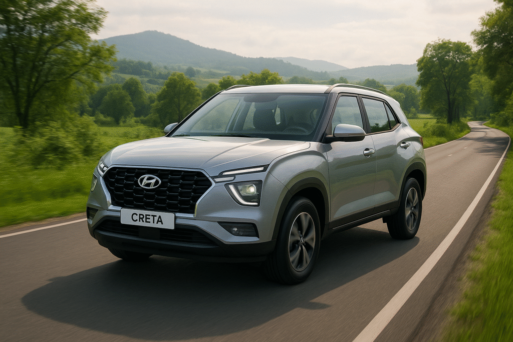 Hyundai Creta (16,800 यूनिट्स) august 2025 Five Best Selling Cars August 2025