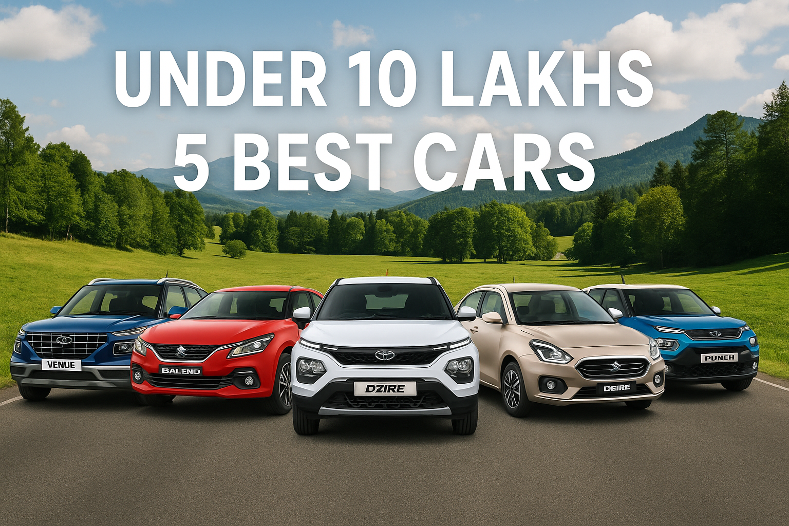 5 Best Cars in India Under 10 Lakhs – जानिए कौन है आपके लिए परफ़ेक्ट चॉइस